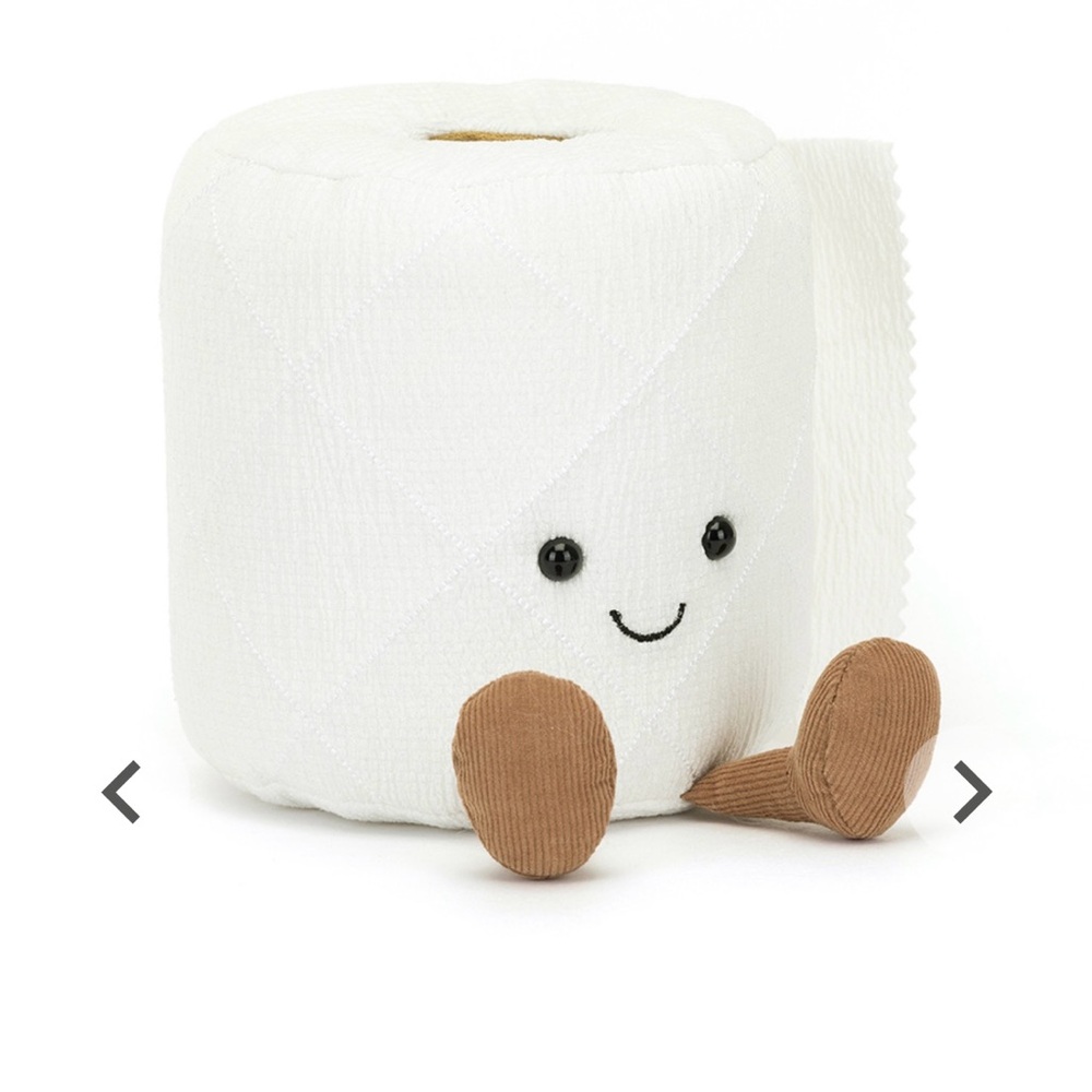 Jellycat Amuseables Toilet Roll 6" Plush Stuffed NWT 🧻